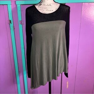 Cato Black and Olive Women's Blouse